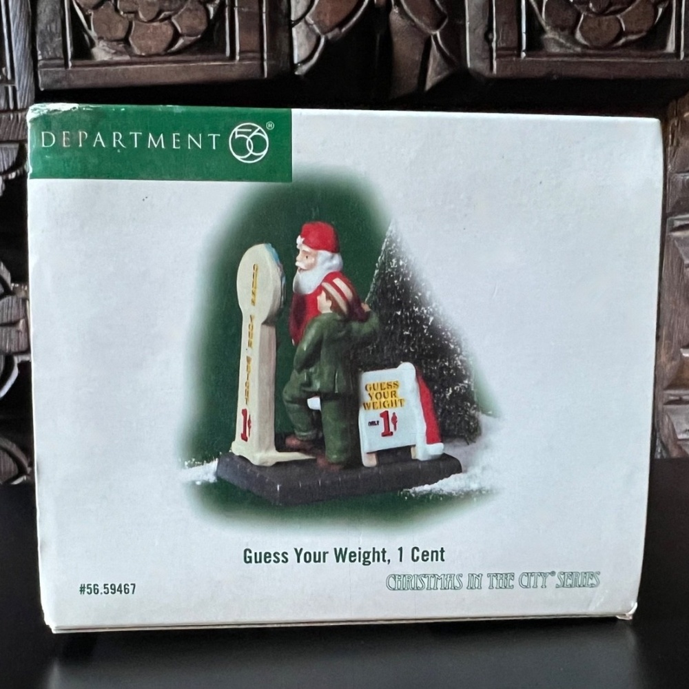 DEPT 56 GUESS YOUR WEIGHT, 1 CENT~Christmas in the City Series~Item #56.59467